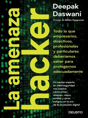 cover image of La amenaza hacker